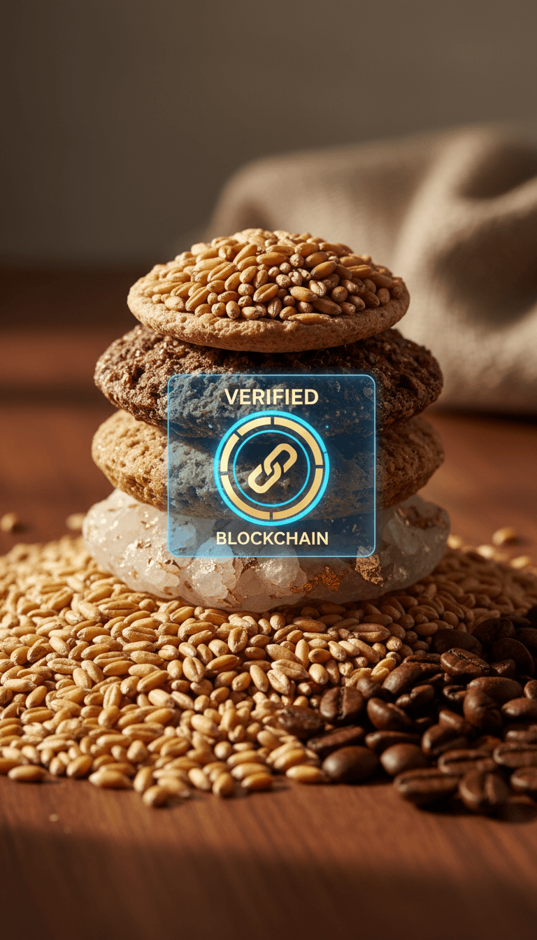 Commodities físicas com verificação blockchain integrada