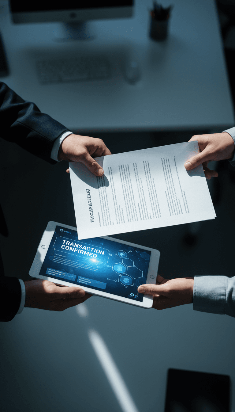 Integração de ferramentas cripto em documentos comerciais